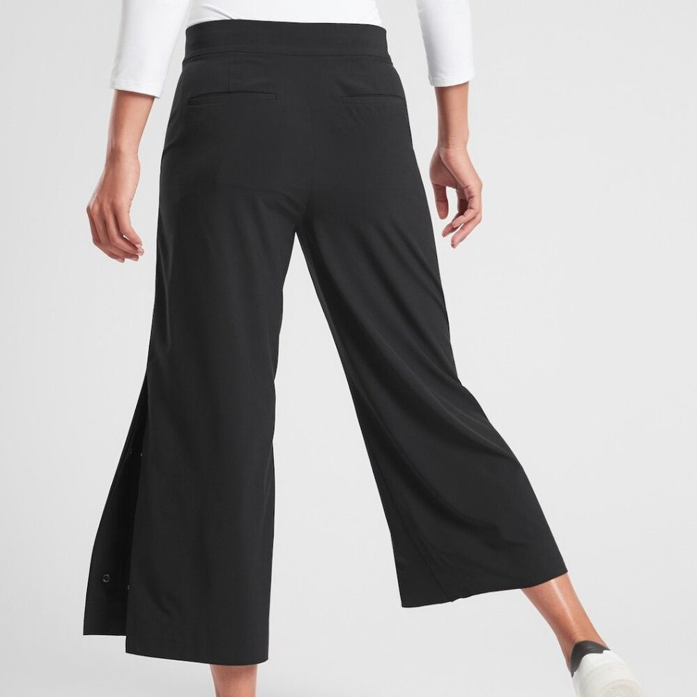 Athleta Tribeca Black Wide-Leg